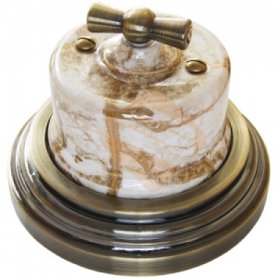 Bironi Перекрестный выключатель керамика мрамор
